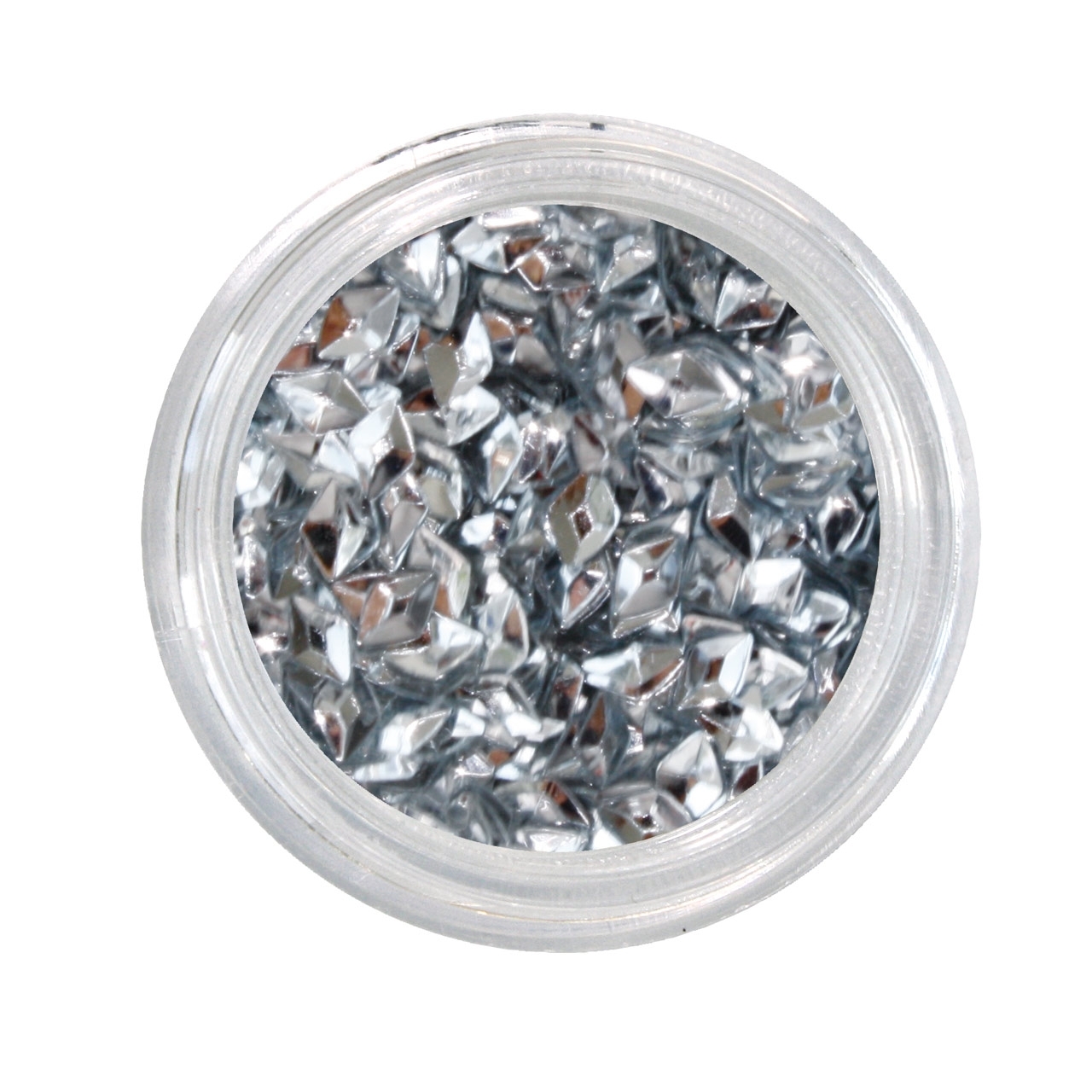 BAEHR BEAUTY CONCEPT NAILS Nailglitter Rauten silver