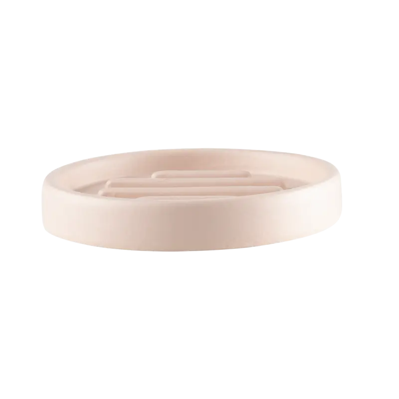 RUCK® Keramik-Seifenschale, handgefertigt, Ø 12 cm rosa