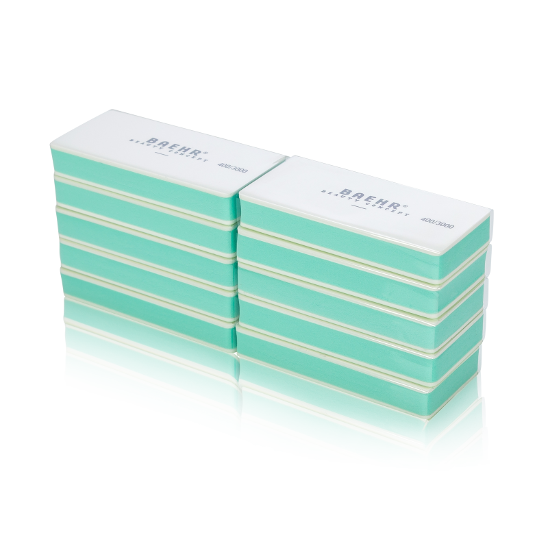 BAEHR Sandwich Buffer mint/weiss Körnung 400/3000, 10 Stück