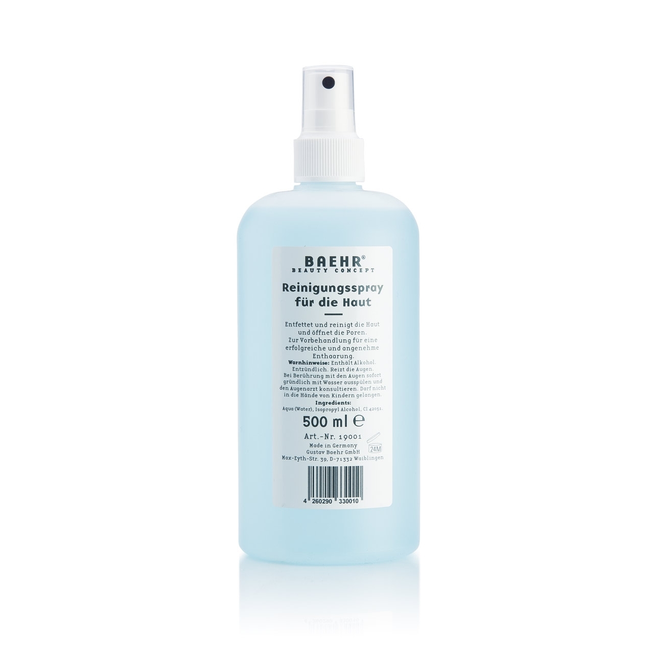 BAEHR BEAUTY CONCEPT - Reinigungsspray vor der Depilation 500 ml