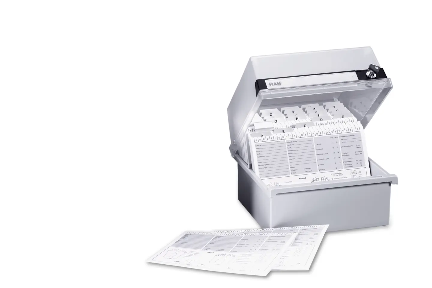 Register mit ABC-Einteilung