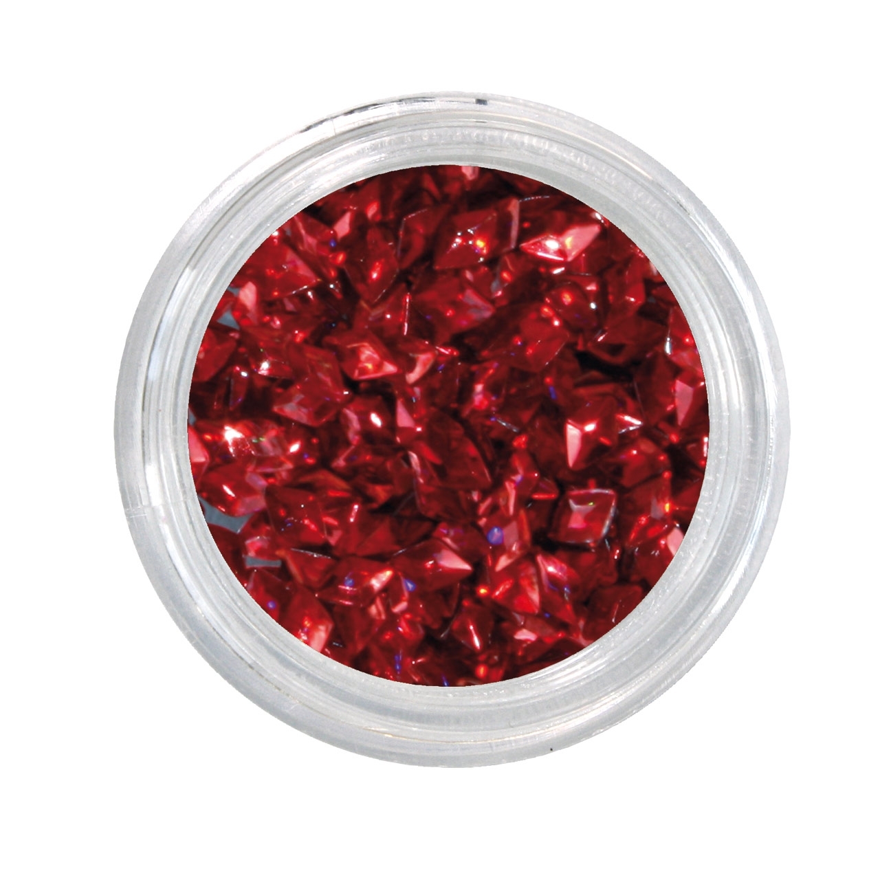 BAEHR BEAUTY CONCEPT NAILS Nailglitter Rauten red