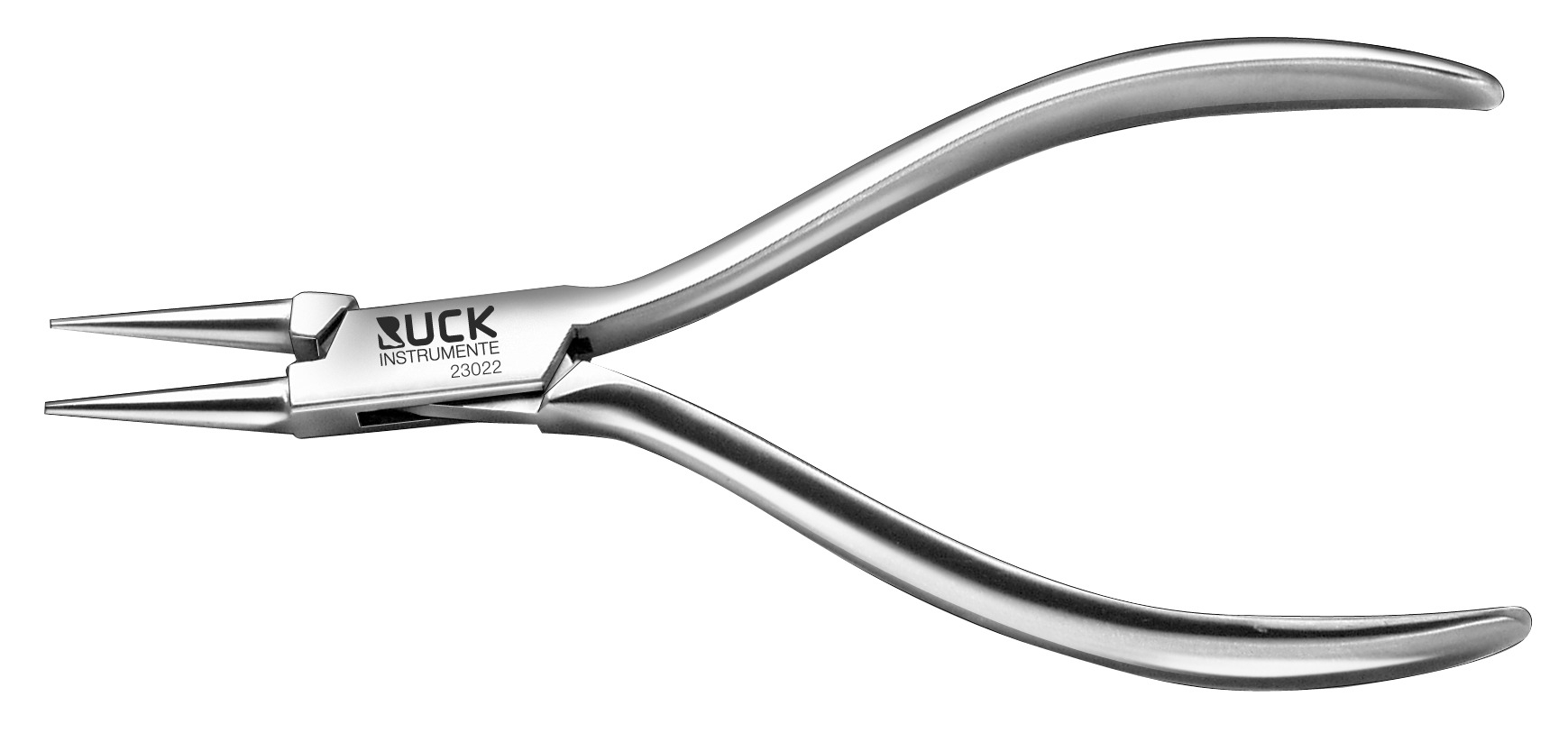 🔴RUCK INSTRUMENTE Rundzange mit kurzen Backen/glatt