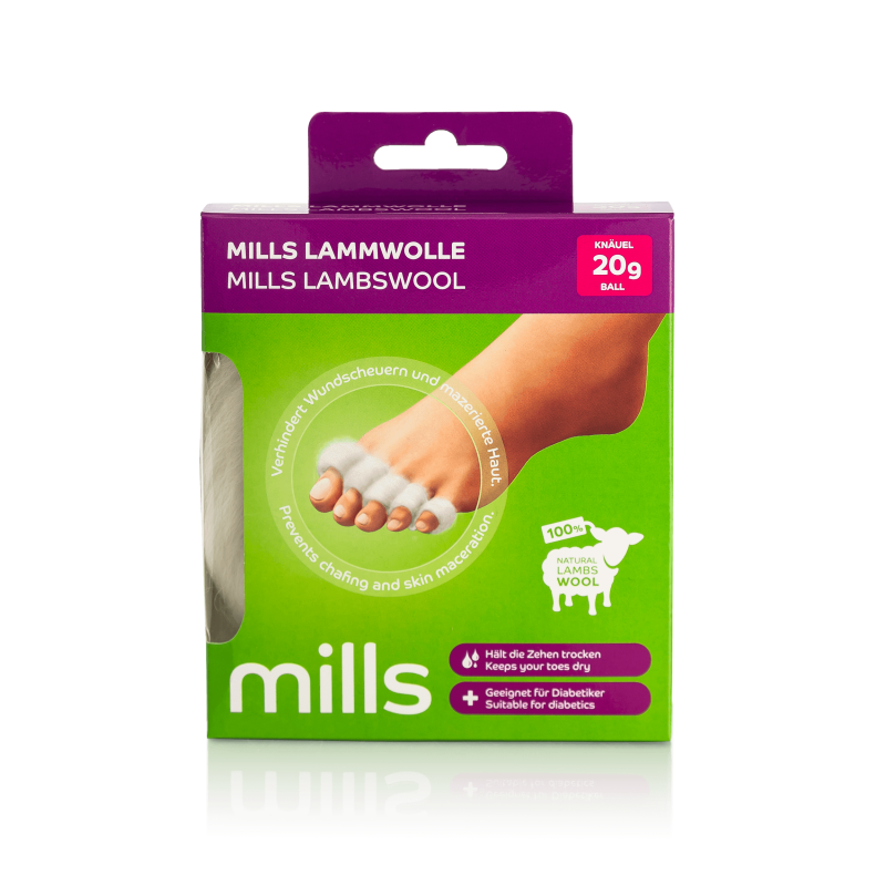 MILLS LAMMWOLLE - verhindert Wundscheuern und mazerierte Haut 20 g