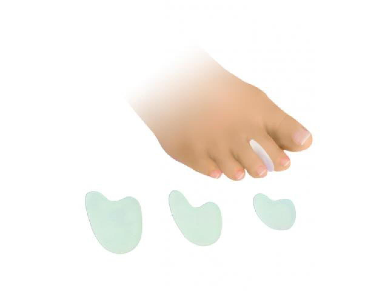 FRESCO Zehenteiler | Zehentrenner | Zehenspreizer aus Polymer Gel Größe: M