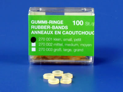 ERKODENT ERKI Gummi-Ringe. Gr. 1. Ø 3.20 mm