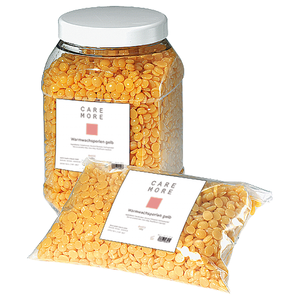 CARE MORE Warmwachsperlen gelb 500 g