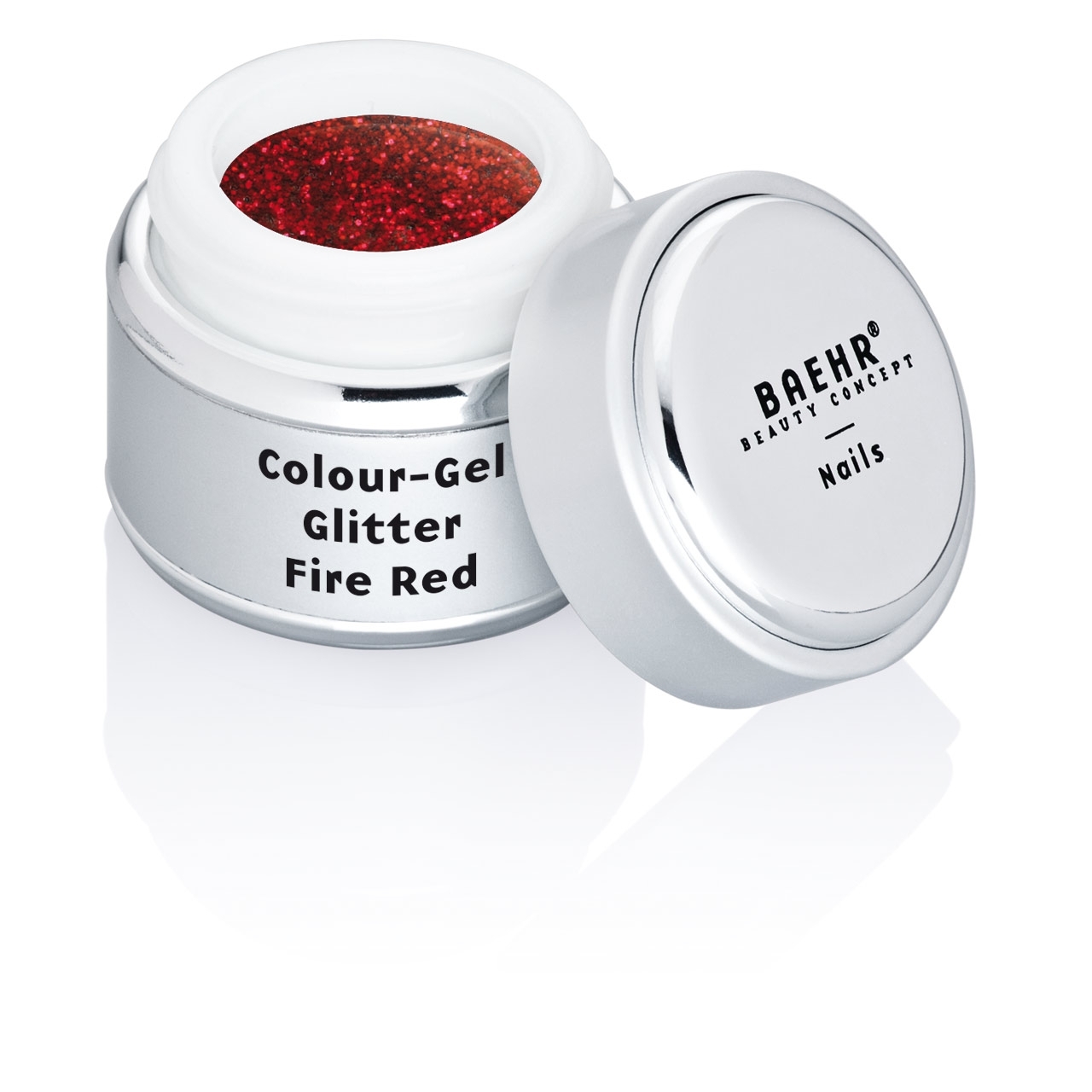 BAEHR BEAUTY CONCEPT - NAILS Colour-Gel Glitter Fire Red 5 ml
