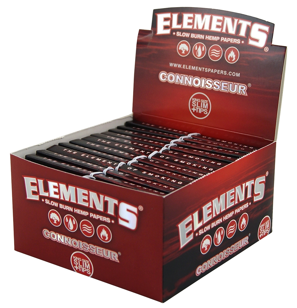 Elements Papers I Red Connoisseur Papers With Tips, 24 x 33 Papers BOX