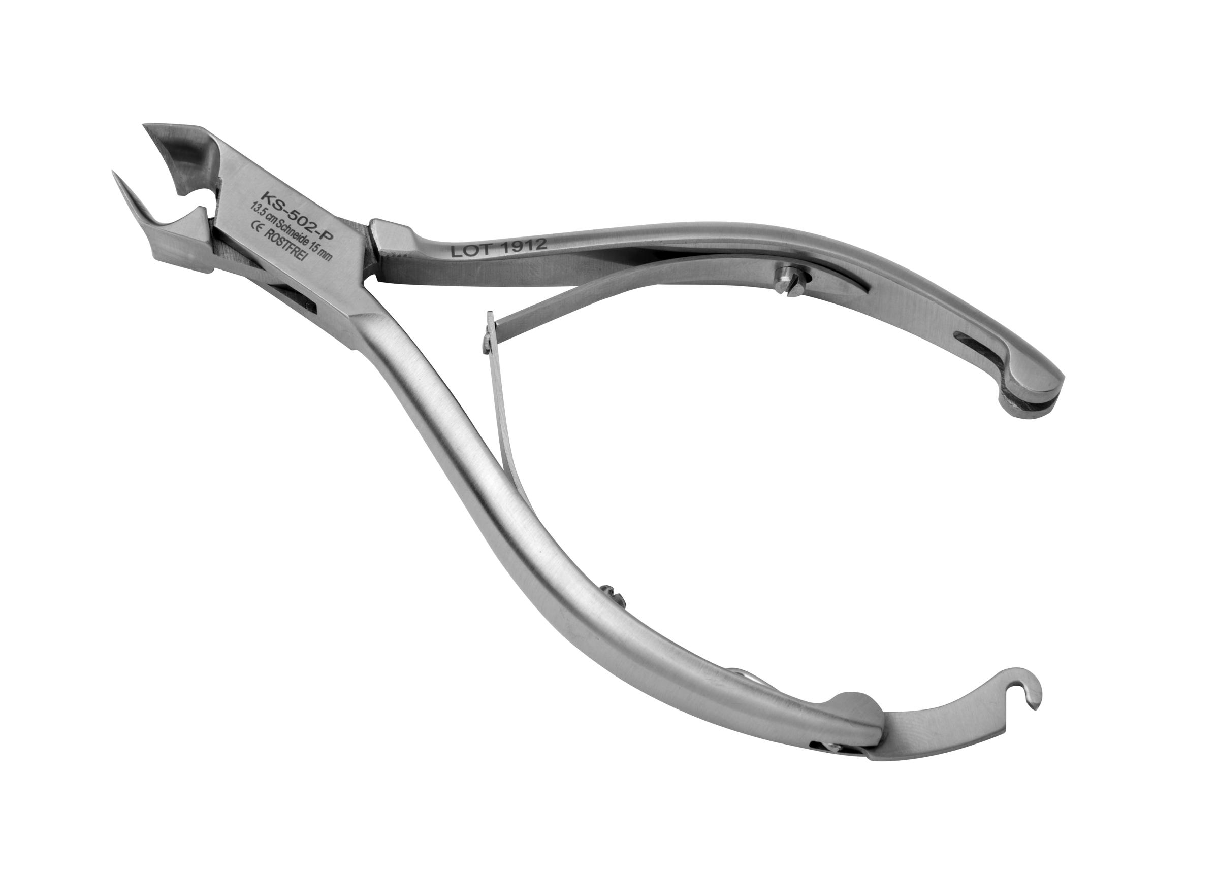 Tadelia® Professional Kopfschneider für Fußpflege und Podologie | KS-502-P | Länge 13,5 cm Schneide 15 mm 