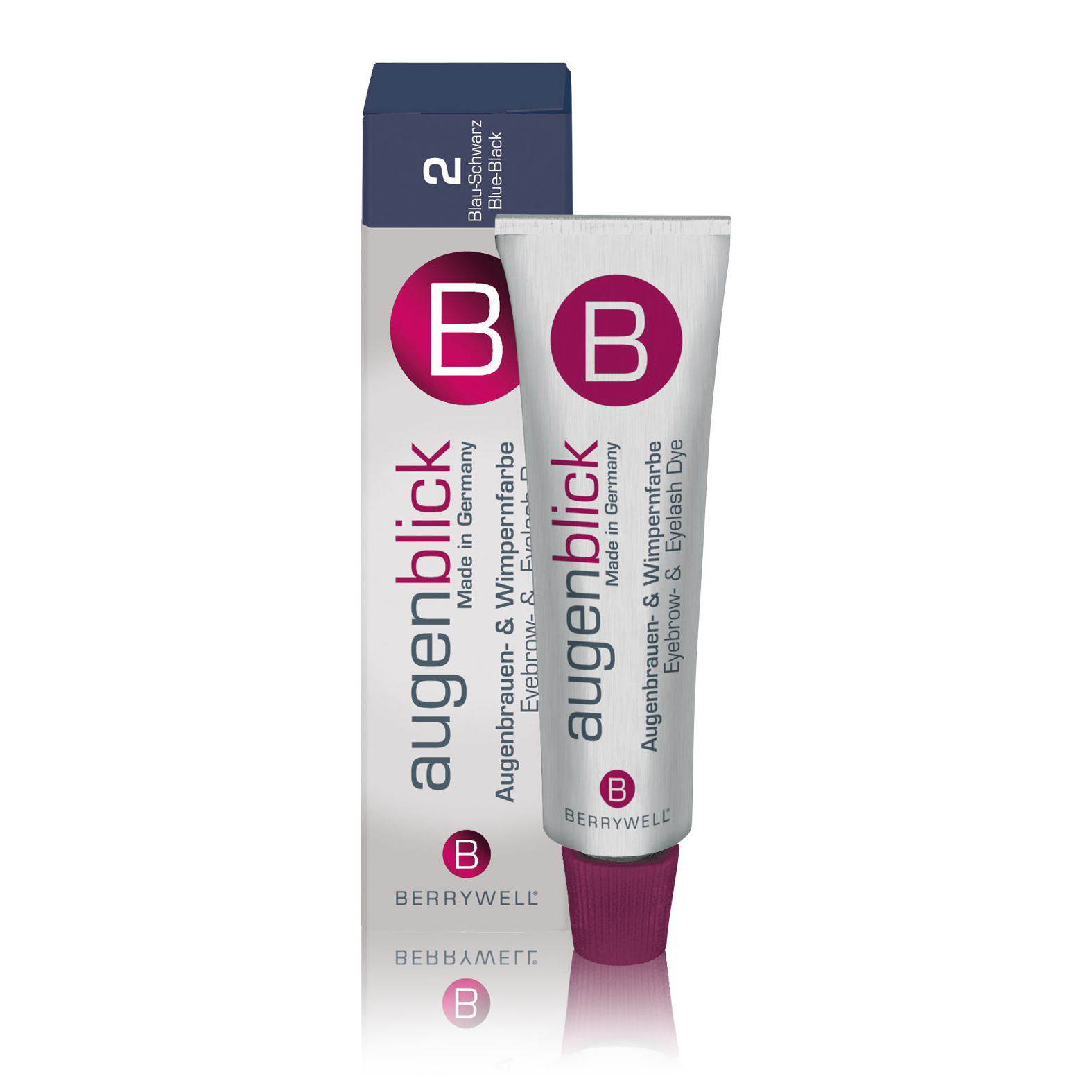 Berrywell Wimpernfarbe Nr. 2, blau-schwarz 15 ml