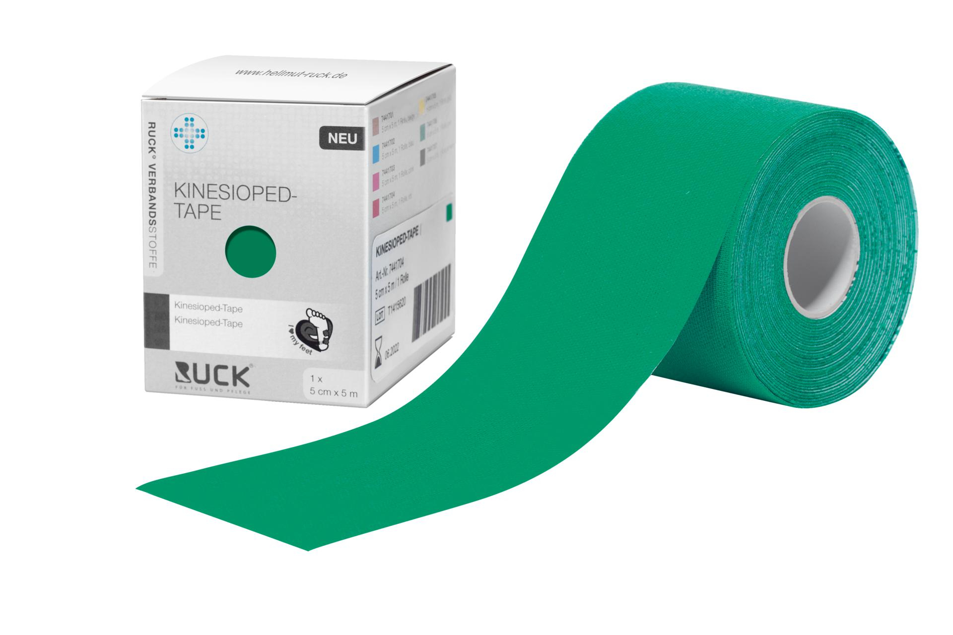 KINESIOPED-Tape 5 cm x 5 m, 1 Rolle grün