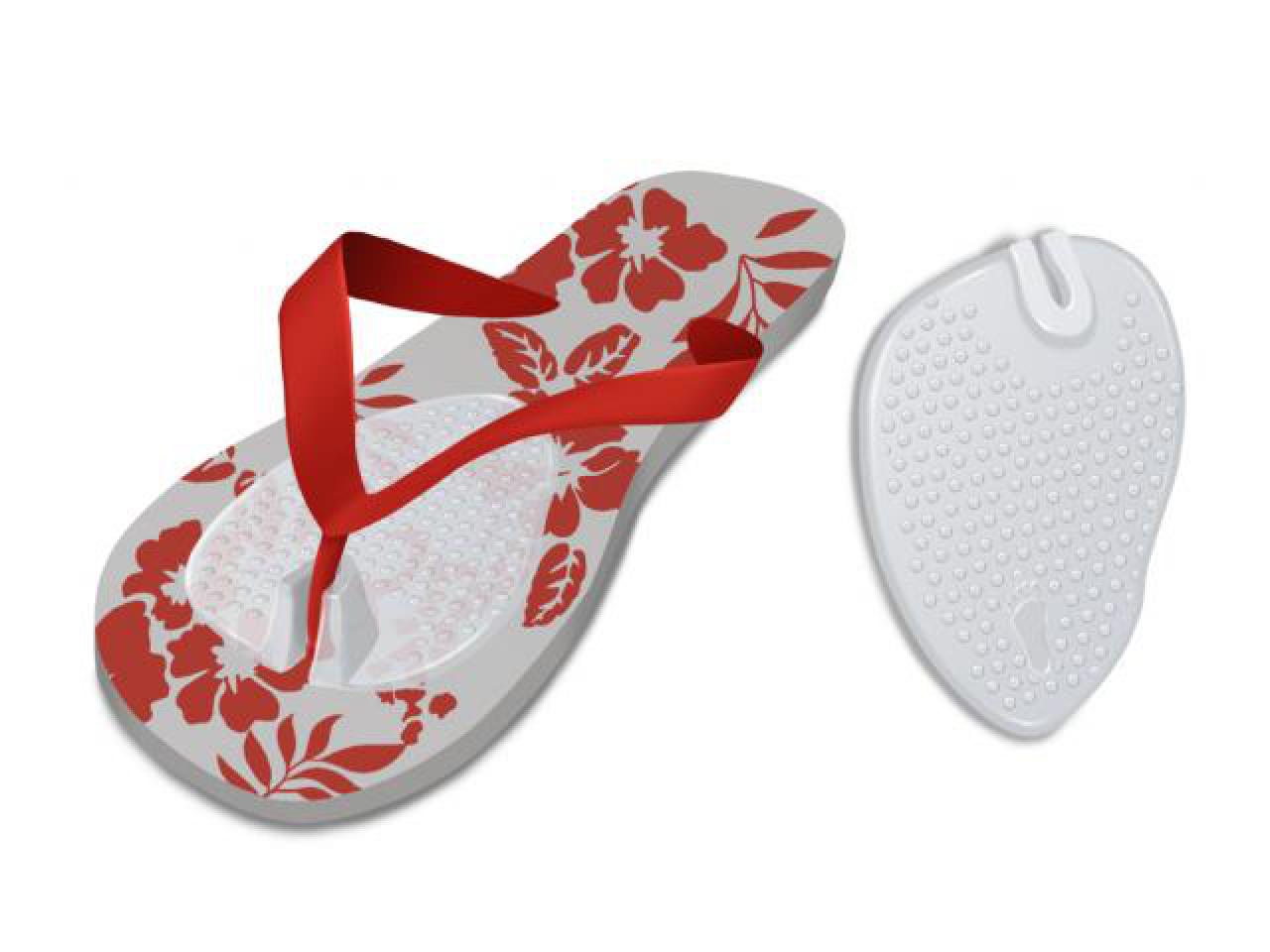 FRESCO Flip-Flop Sandalen Zehenschutz mit Vorfußpolster 1 Paar