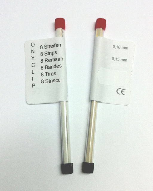 ERKODENT Onyclip-Streifen 0,10 mm, 8 Stück