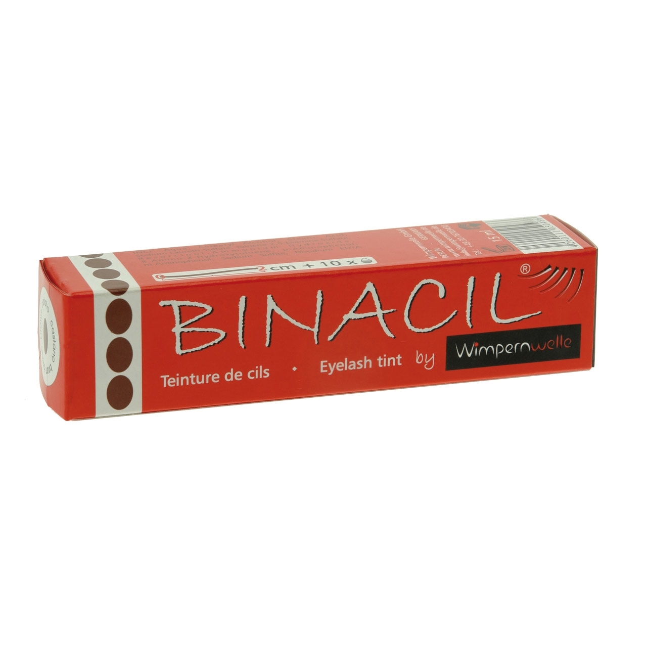 Wimpernwelle BINACIL Augenbrauen- und Wimpernfarbe, braun, 15g