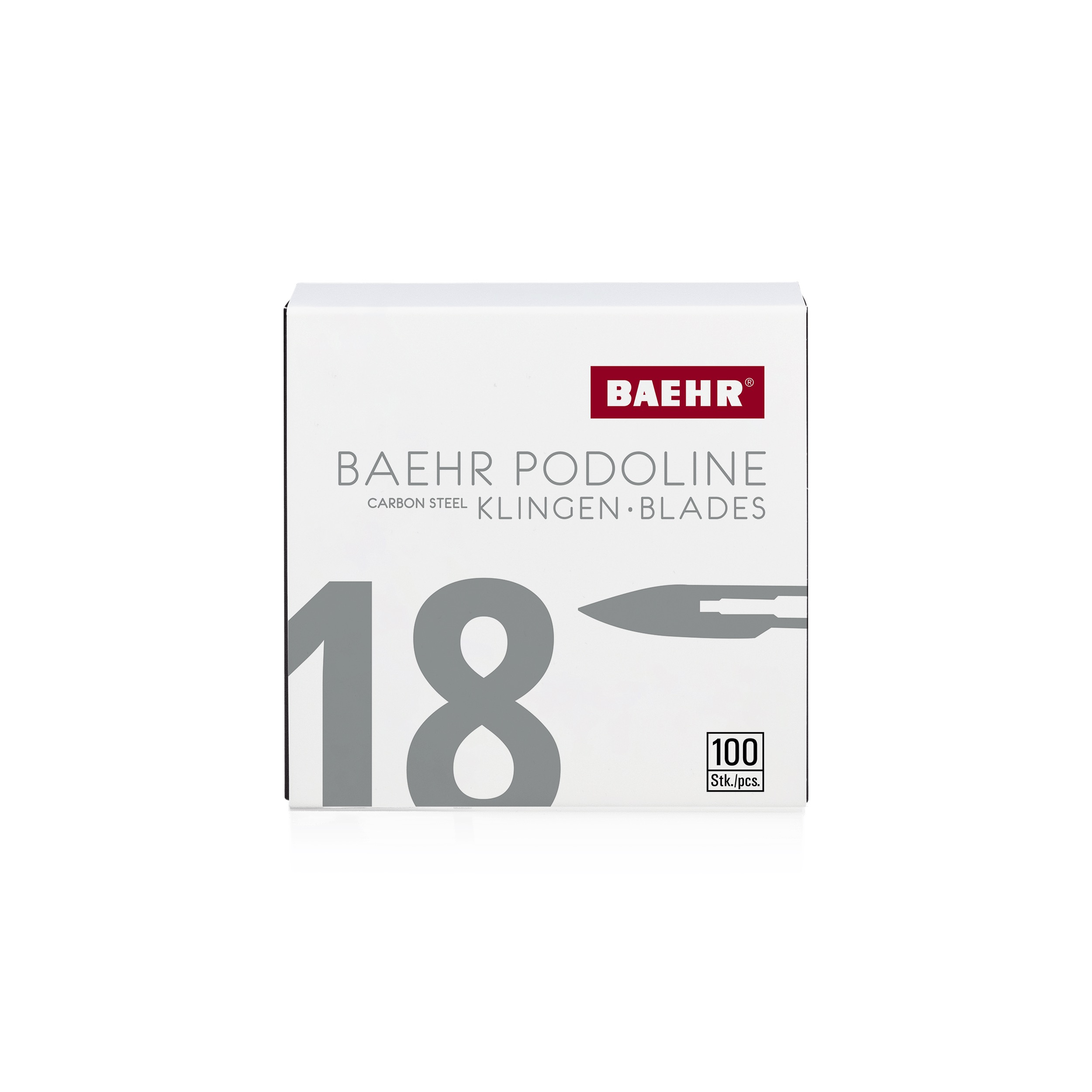BAEHR Podoline Skalpellklingen 100 Stück | Figur 18
