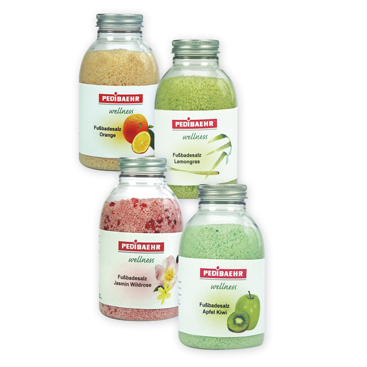 PEDIBAEHR Set Fußbadesalze 4 x 575 g