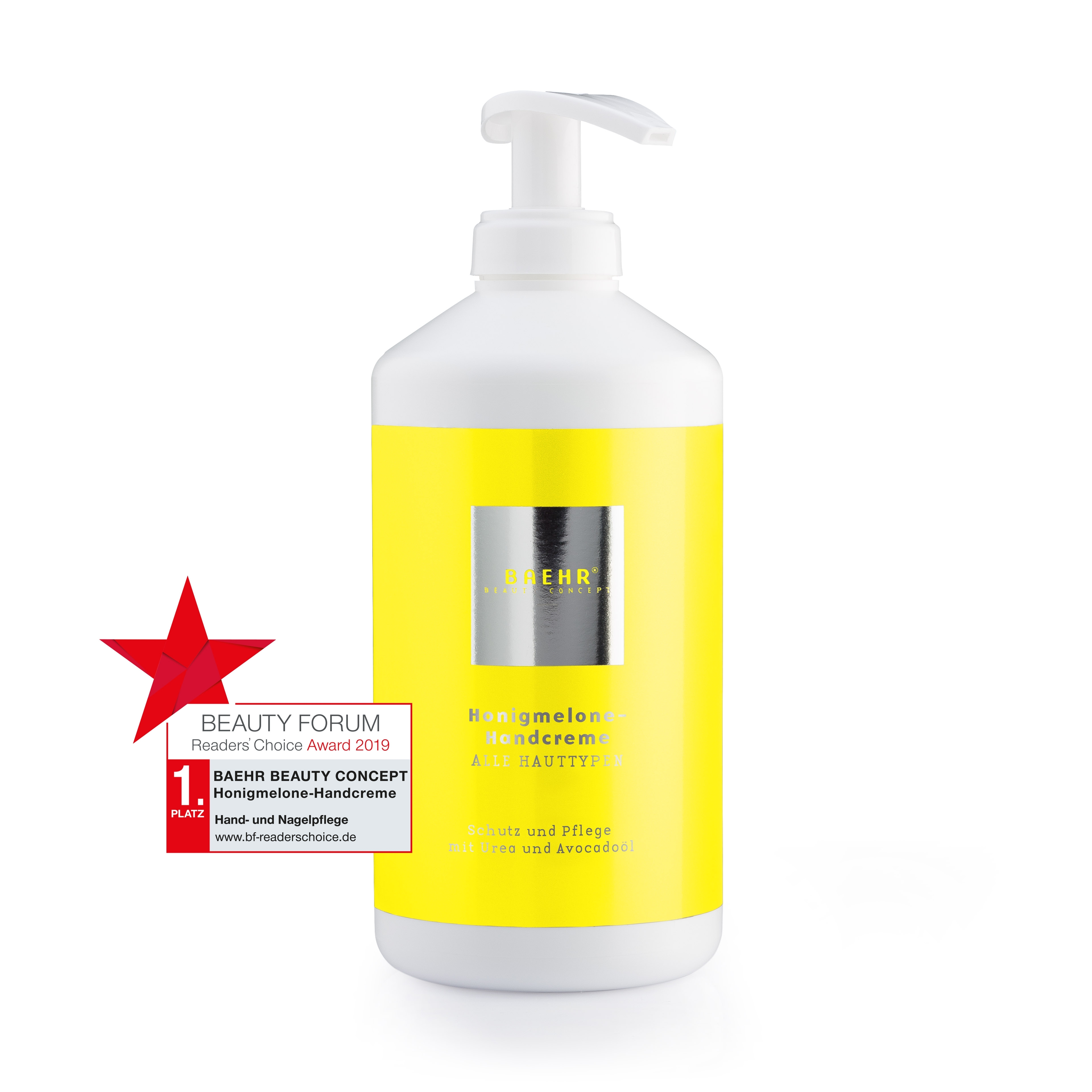 BAEHR BEAUTY CONCEPT Honigmelone-Handcreme Praxisdose 500 ml