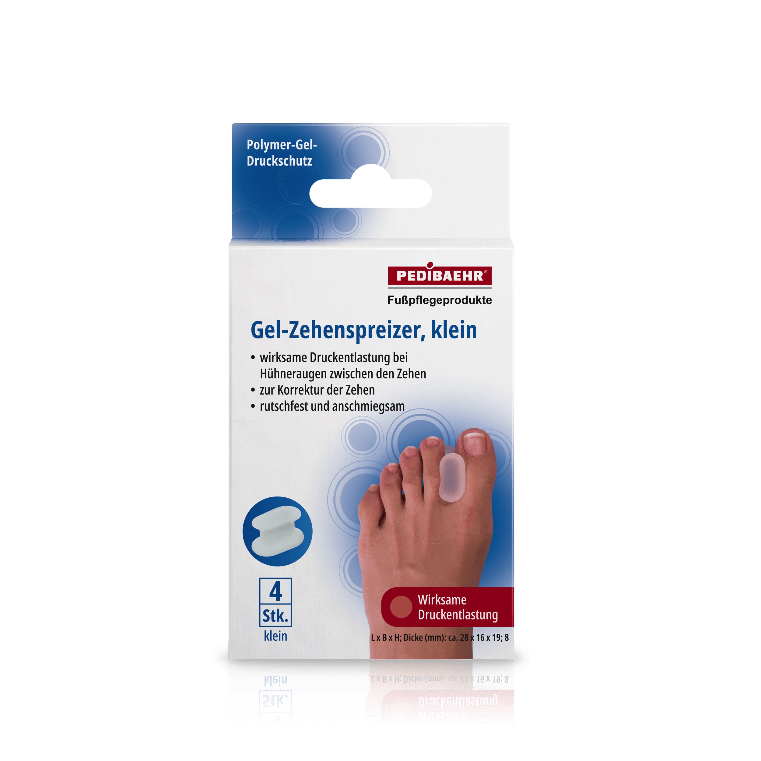 Pedibaehr Gel-Zehenspreizer klein 4 Stück
