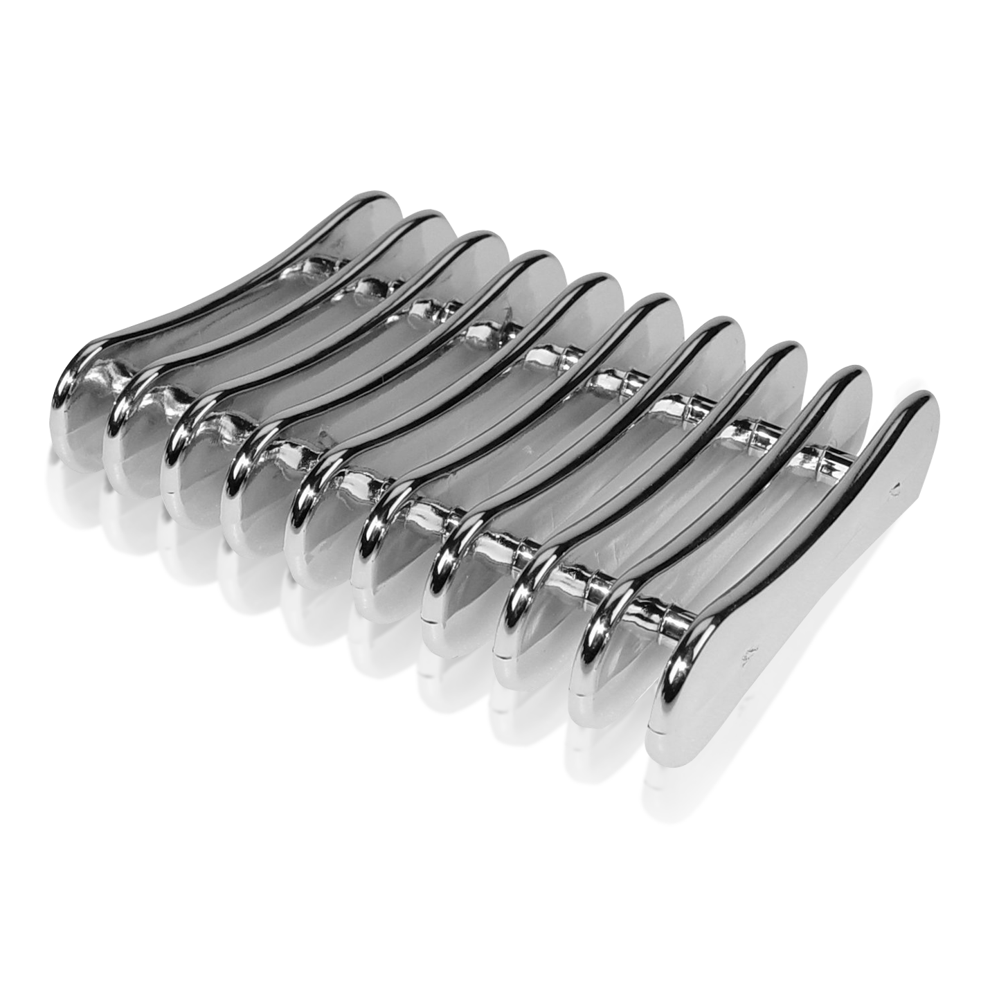 Pinselablage / Seifenträger, Kunststoff silber