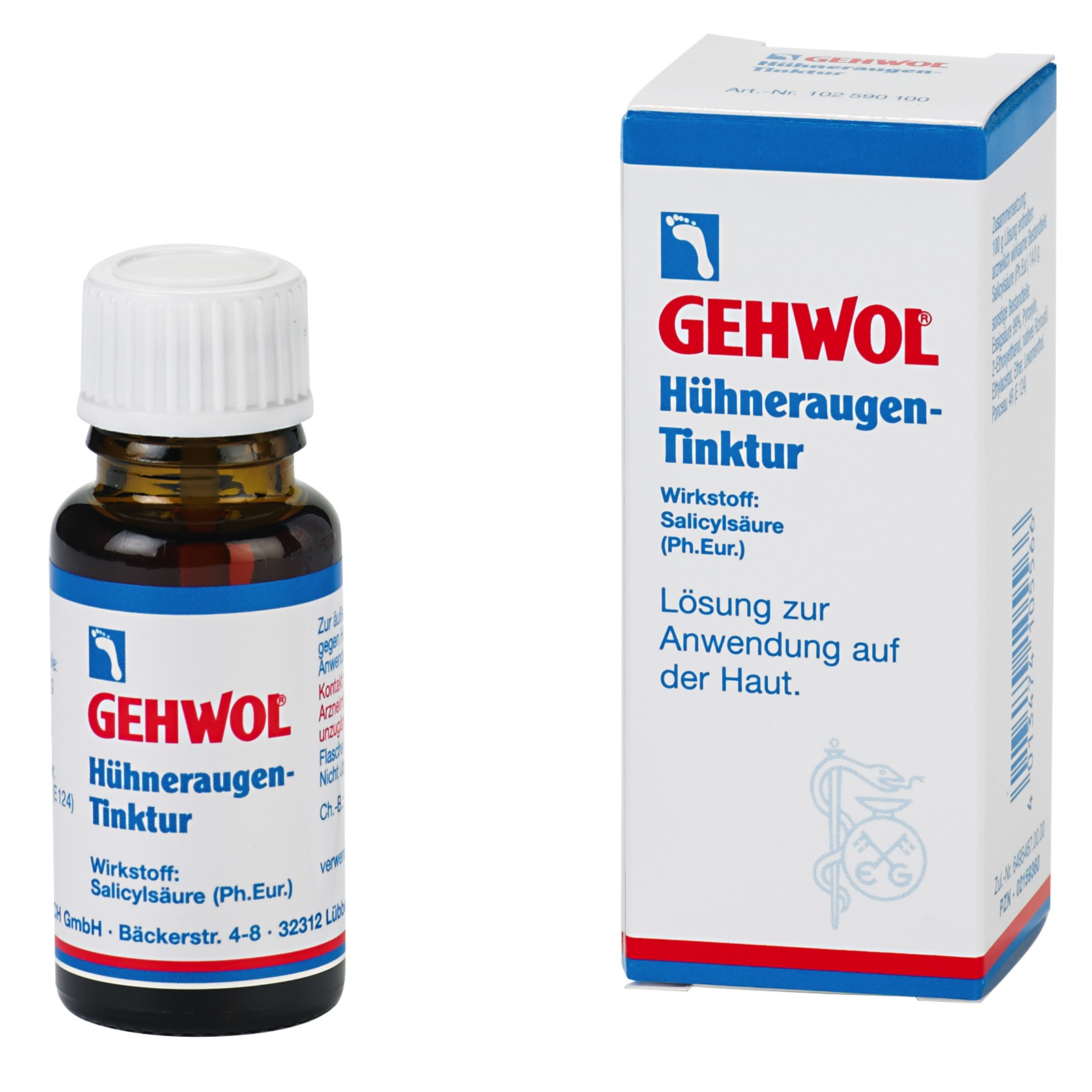 GEHWOL Hühneraugen-Tinktur 15 ml Fl. mit Auftragspatel - Hühneraugentinktur