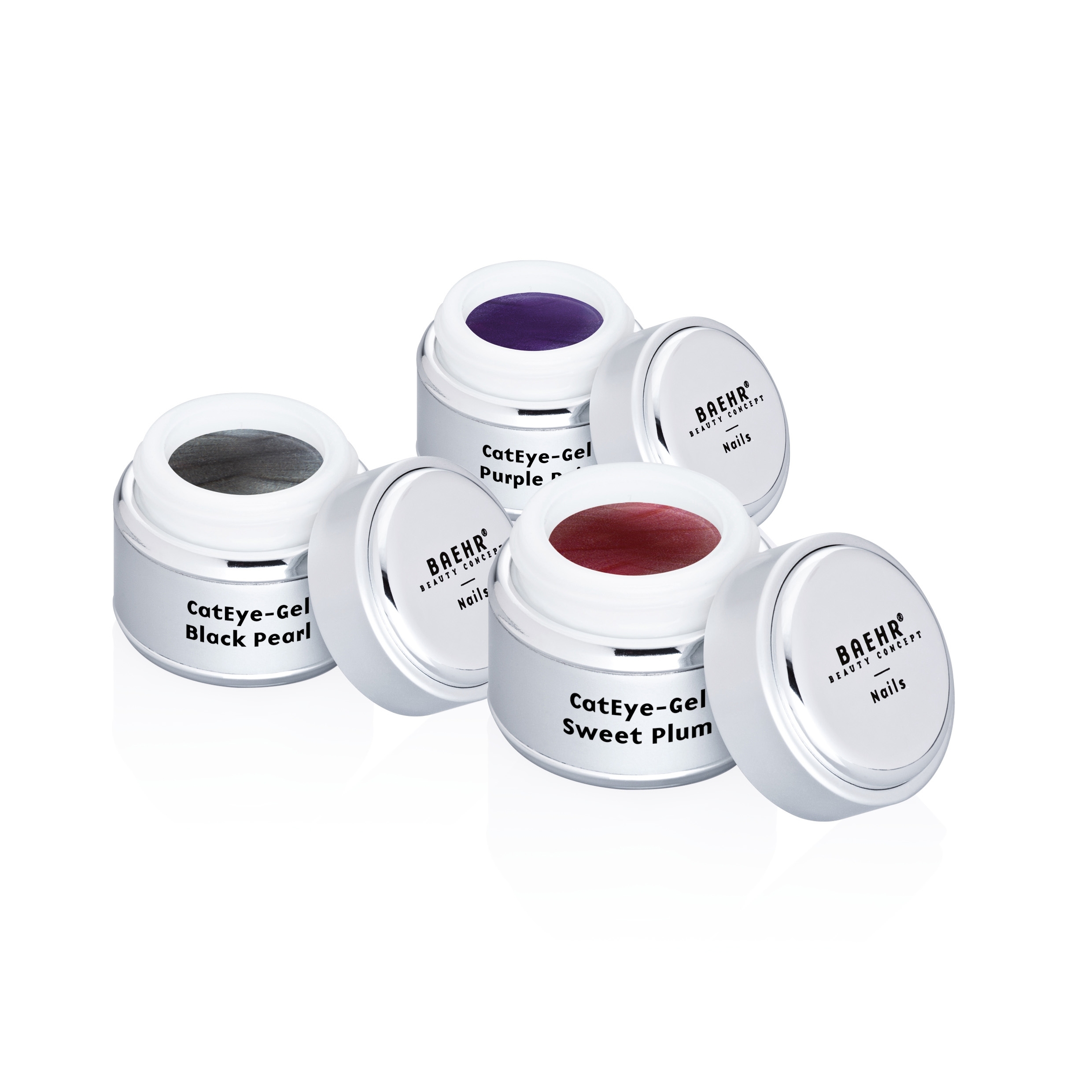 BAEHR BEAUTY CONCEPT - NAILS Colour-Gel CatEye-Set inkl. Magnitic Pen 3 x 5 ml