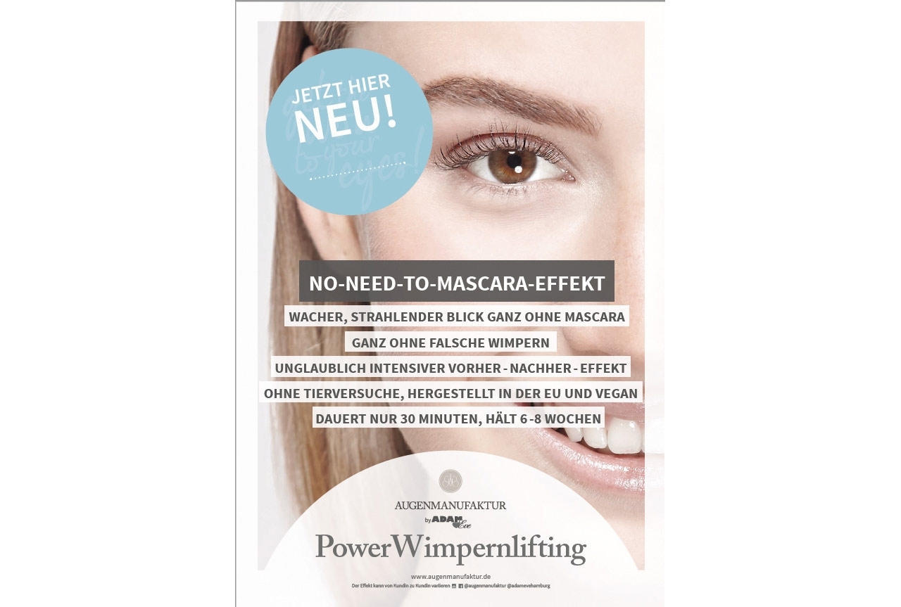 AUGENMANUFAKTUR - Wimpernlifting Poster A2