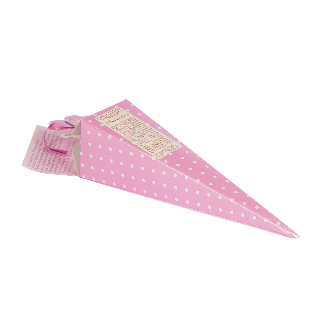 ZARTGEFÜHL Badepralinen "Badetüte Pink" 3 x 9g