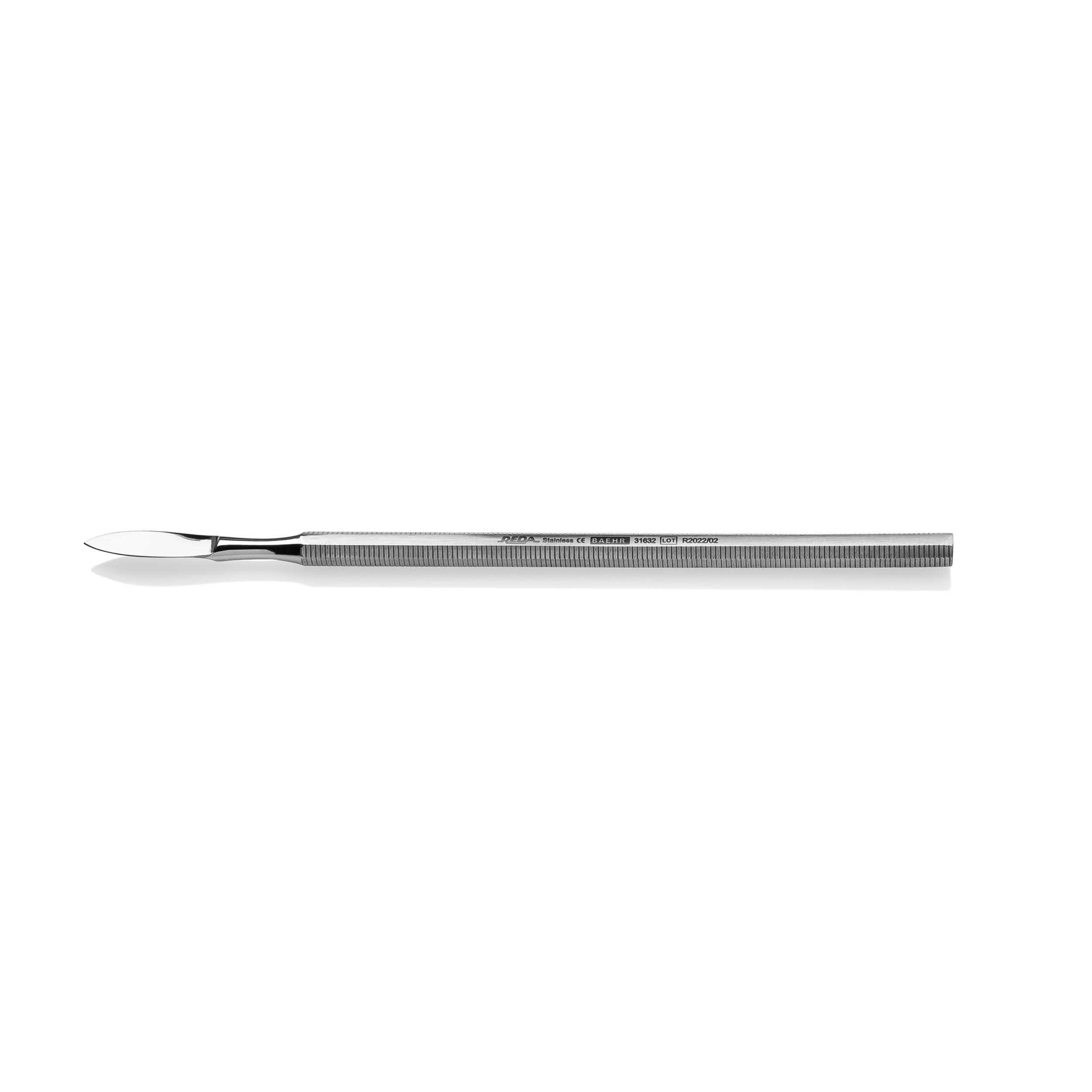 BAEHR PODOLINE Nagelfalzmesser mit Schneide, 13,5 cm