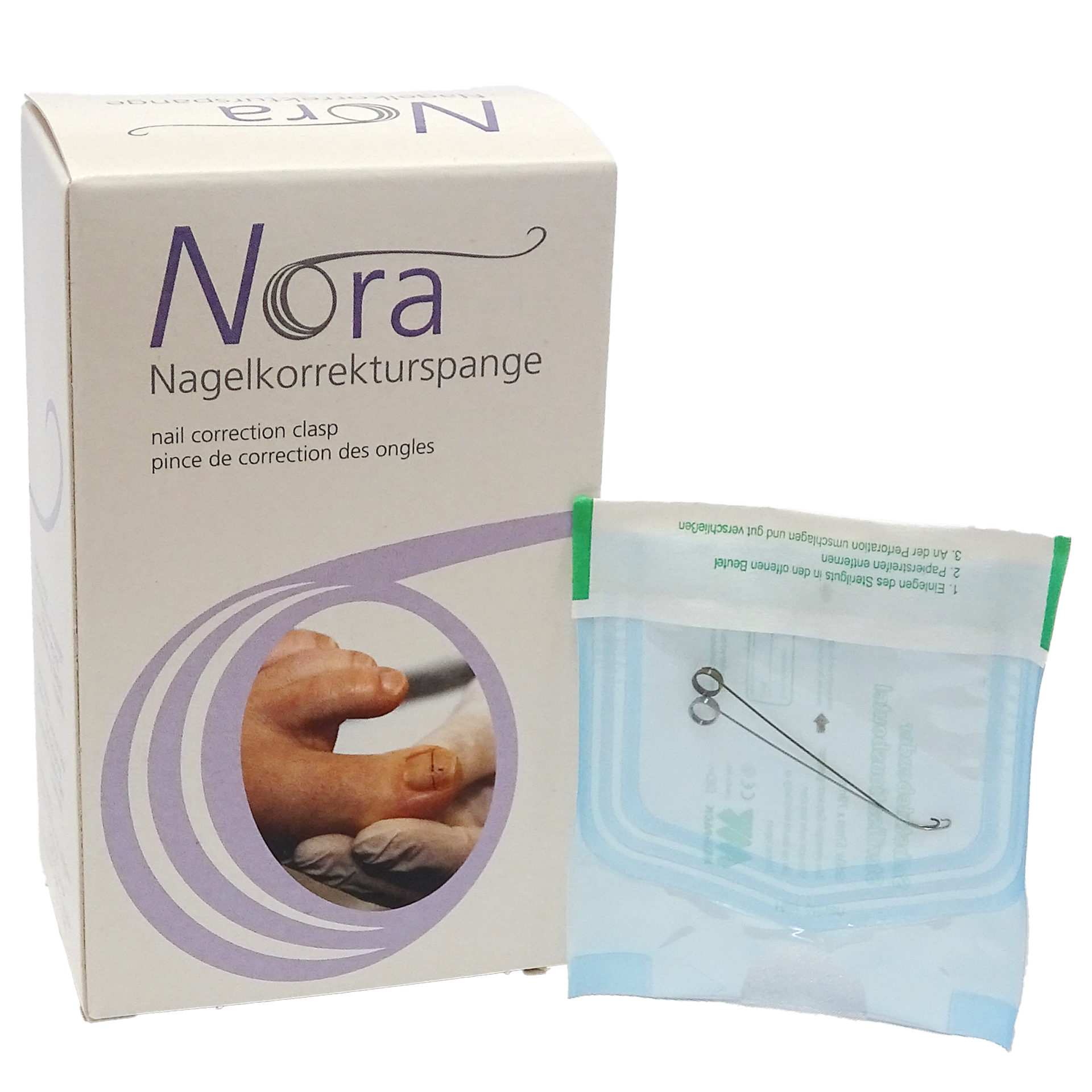 NORA Nagelkorrekturspangen© stark (black)