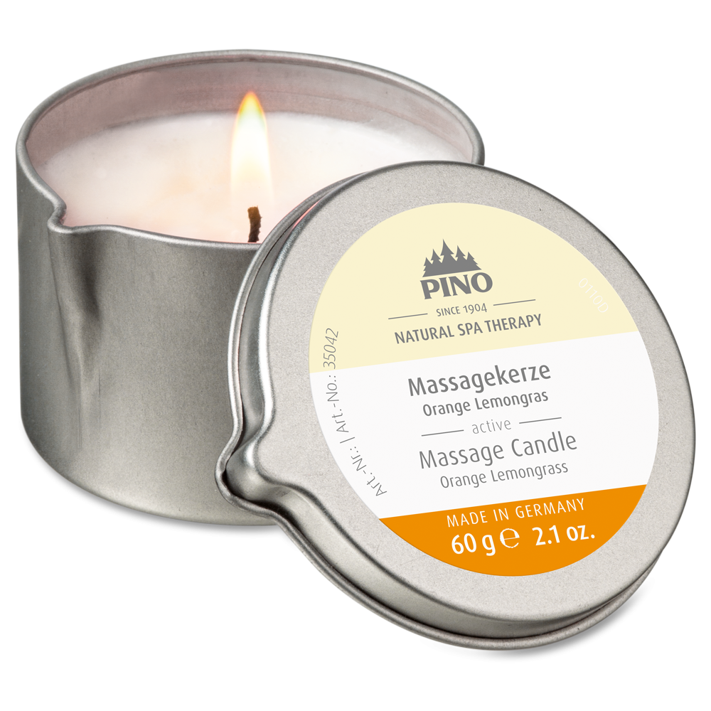 PINO Massagekerzen Orange Lemongras - active