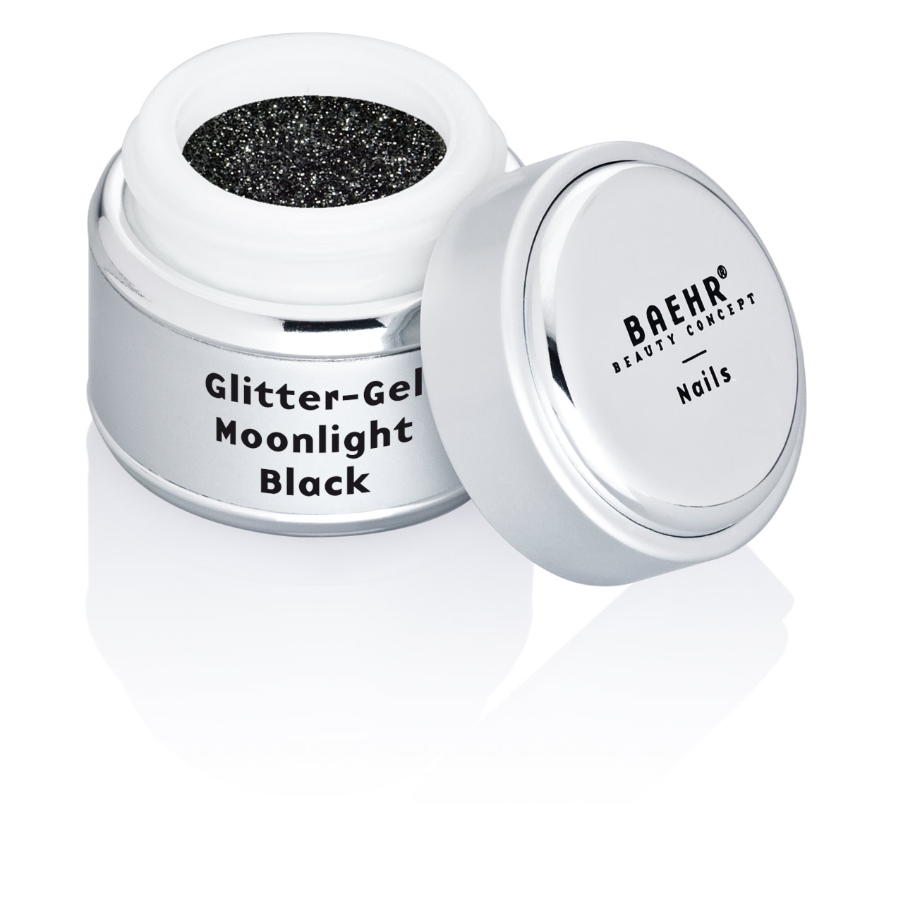 BAEHR BEAUTY CONCEPT - NAILS Colour-Gel Glitter Moon Light Black 5 ml