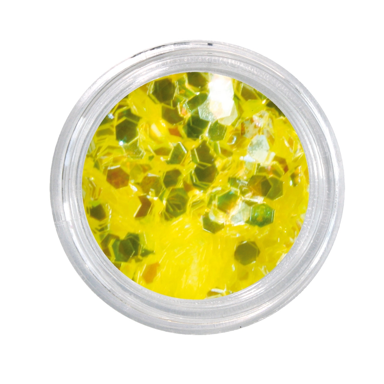 BAEHR BEAUTY CONCEPT NAILS Nailglitter Midi Sechseck yellow
