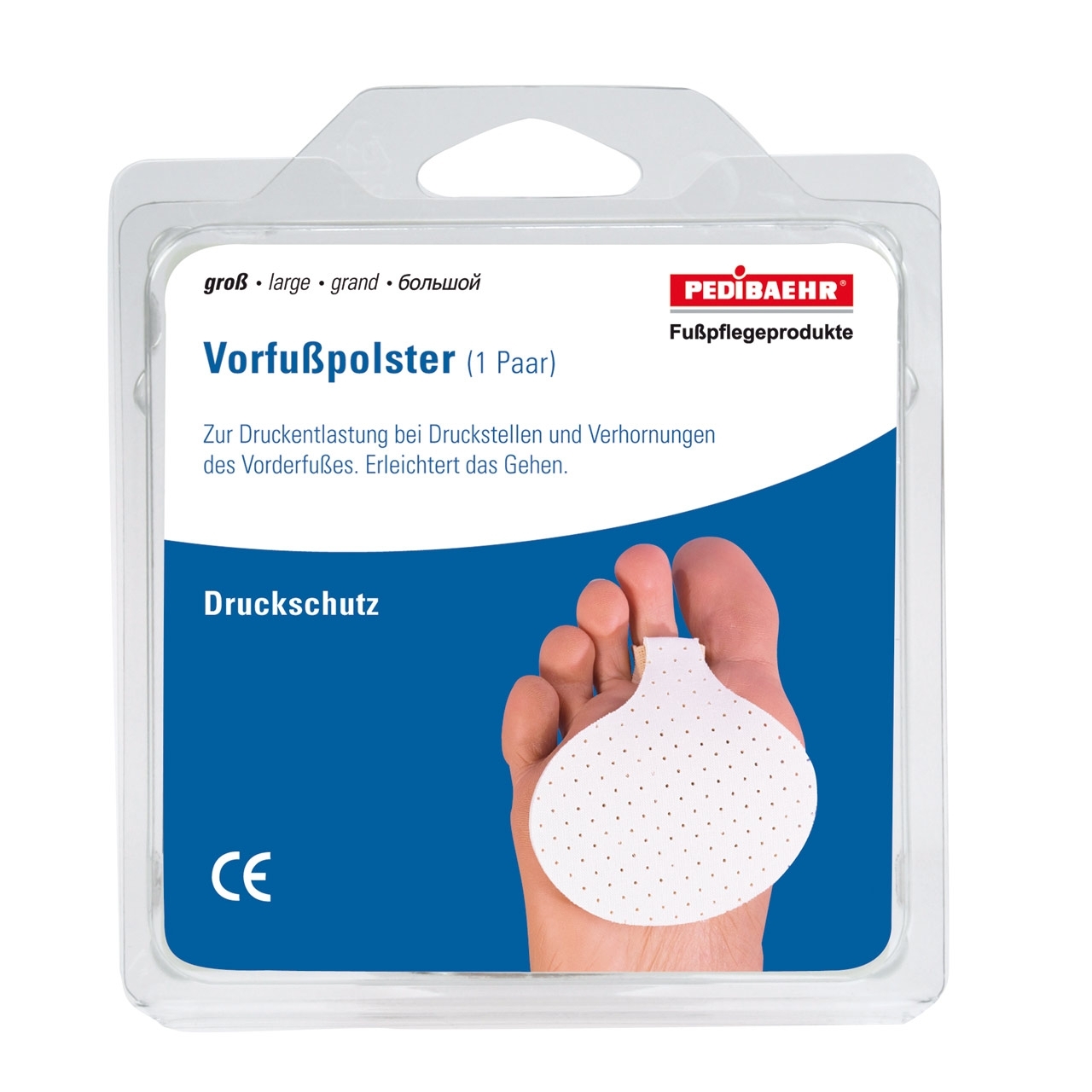 Pedibaehr Vorfußpolster gross 1 Paar