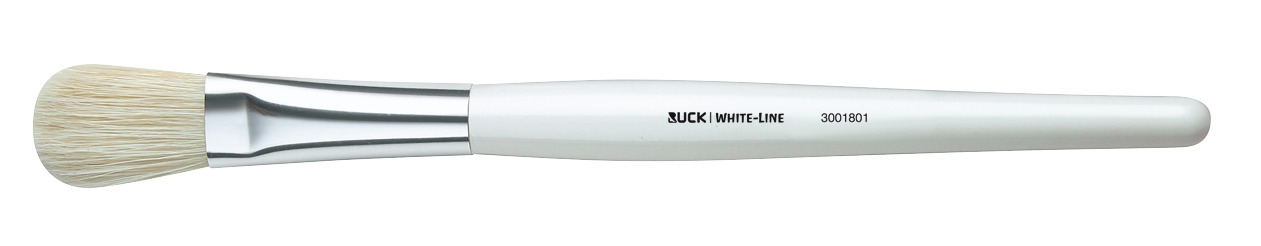 RUCK WHITE-Line Maskenpinsel | oval L/B Pinselkopf: 17,5/1,5 cm