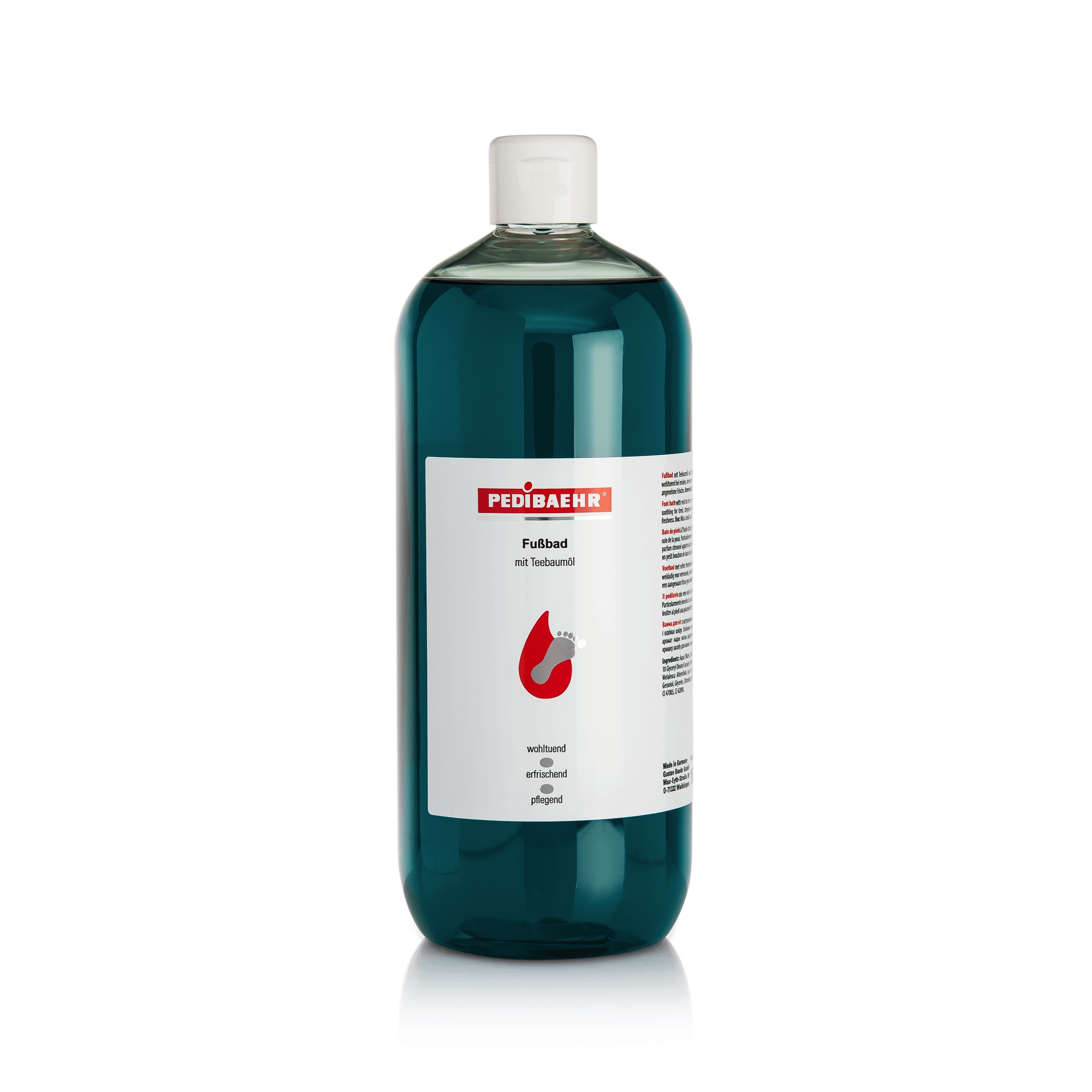 PEDIBAEHR Fußbad mit Teebaumöl 1000 ml