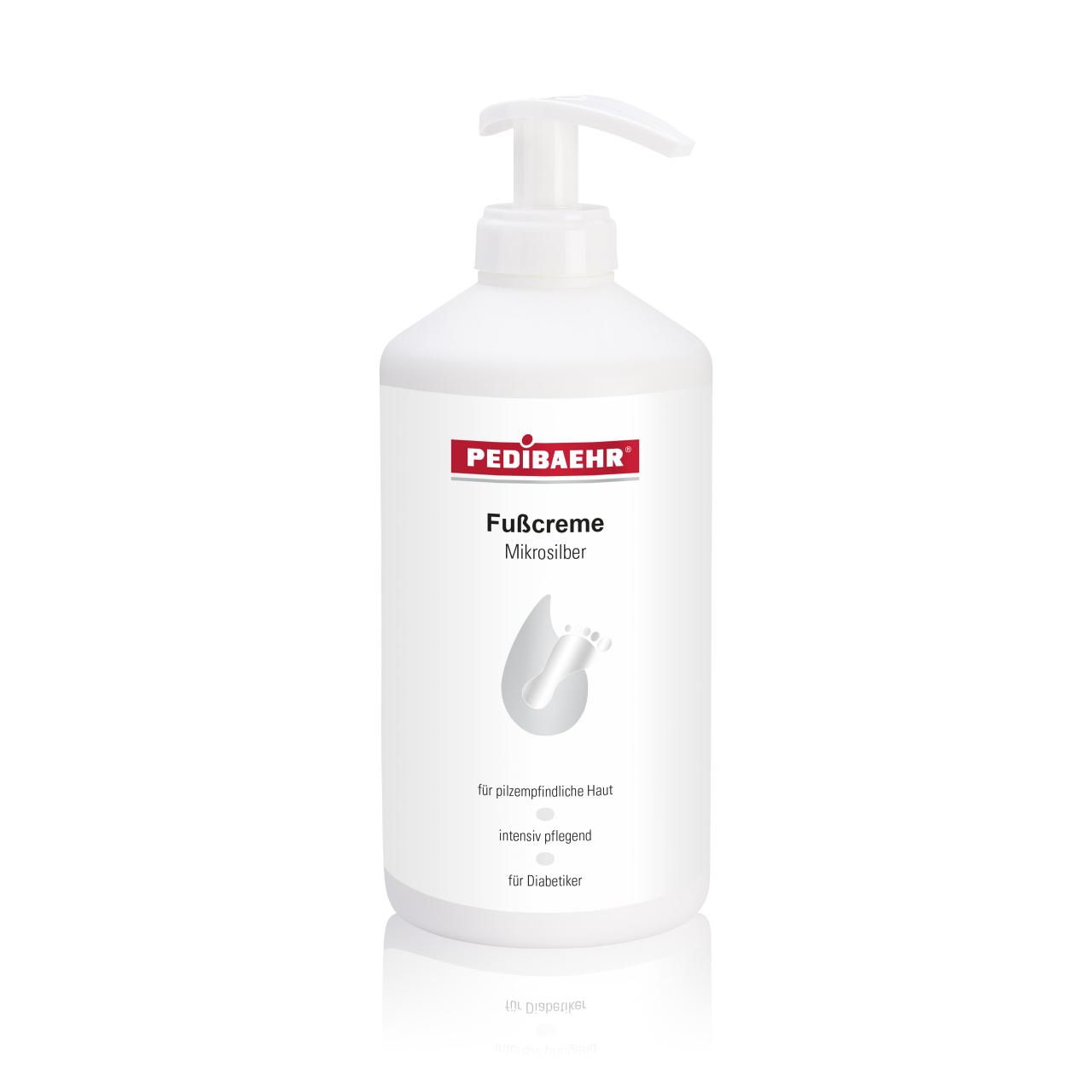 PEDIBAEHR Fusscreme Mikrosilber für pilzempfindliche Haut | 500 ml