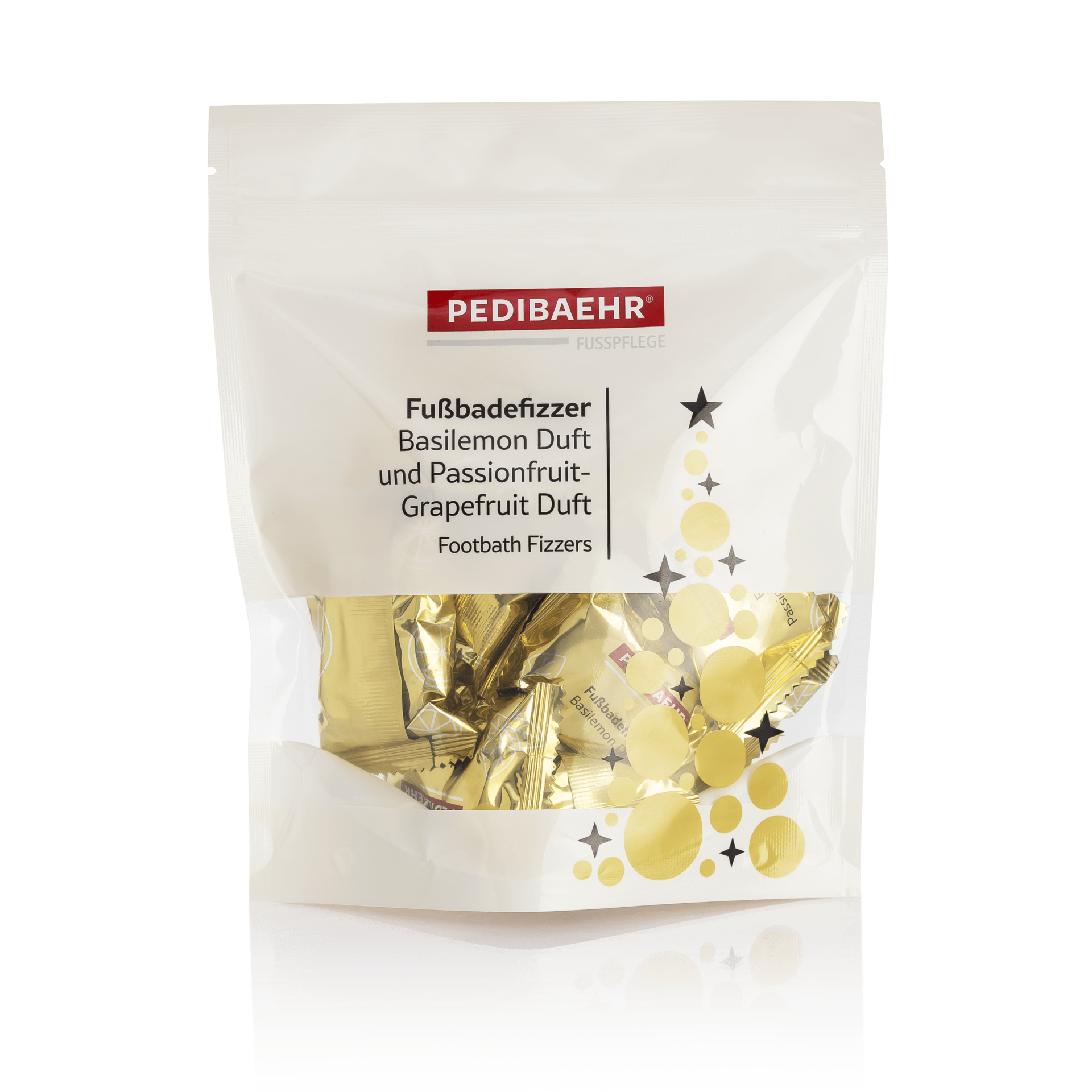 🔴 Fußbadefizzer 10 Stück à 25g 5x Basilemon 5x Passionfruit/Grapefruit
