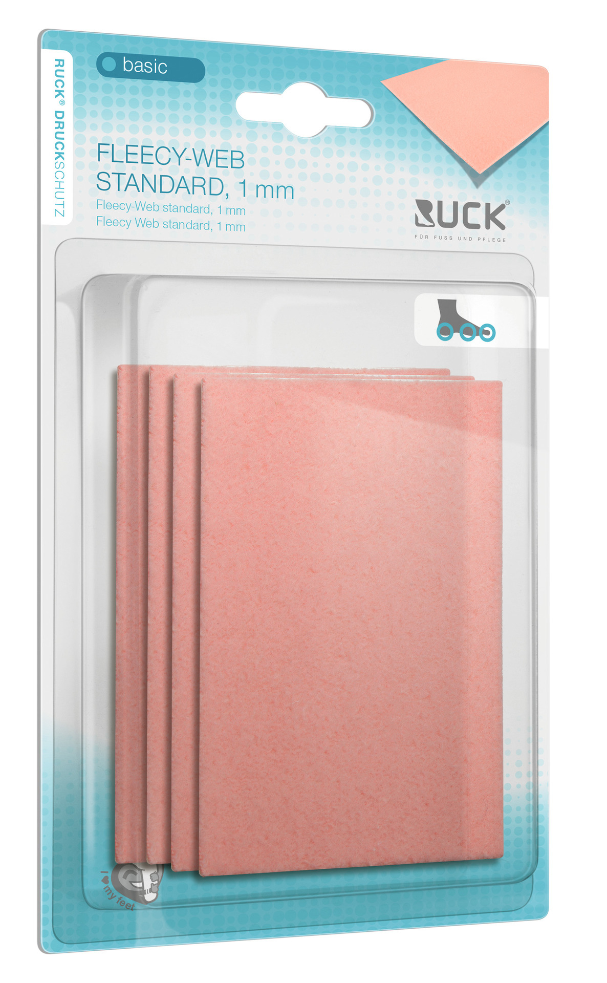 Fleecy Web Standard 7,5 x 11,6 cm | Stärke: 1 mm | 4 Stück