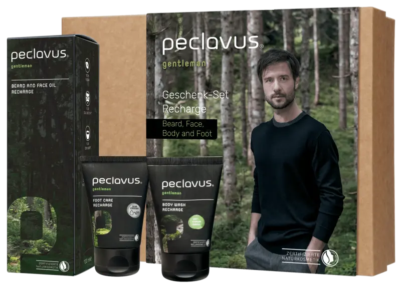 Peclavus gentleman Geschenk-Set Recharge Beard, Face, Body and Foot