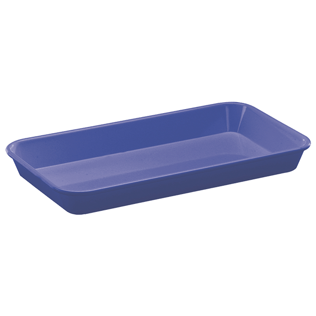 Ablagetablett groß mit hohem Rand, blau