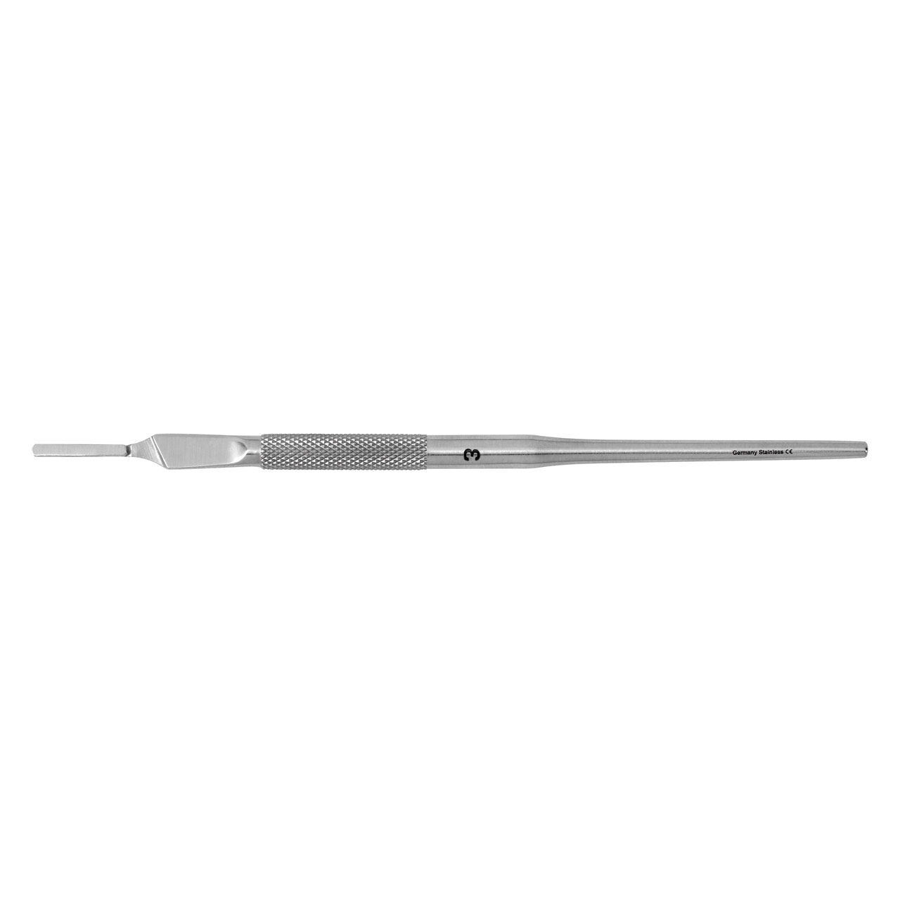 BAEHR Skalpellgriff Figur 3, mattiert, rund 15,5 cm