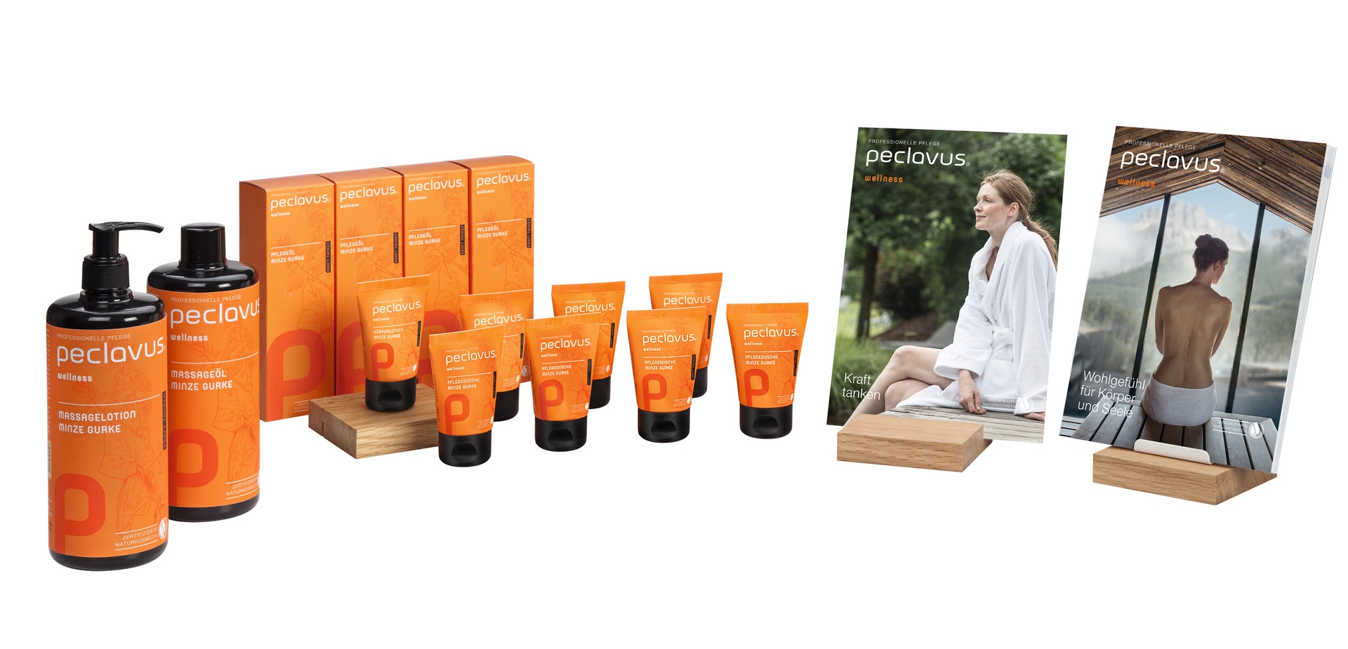 PECLAVUS Starter-Set Massage "Kraft tanken", Minze Gurke
