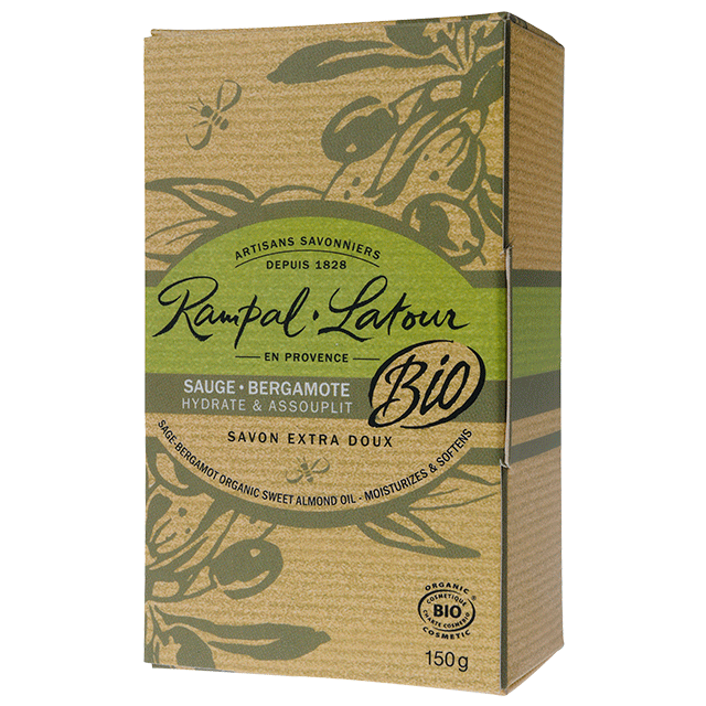 Rampal Latour BIO-Seife - Sauge Bergamote 150g