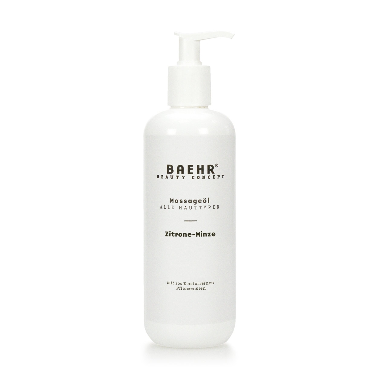 BAEHR BEAUTY CONCEPT - Massageöl Zitrone-Minze, 500 ml, Pumpflasche