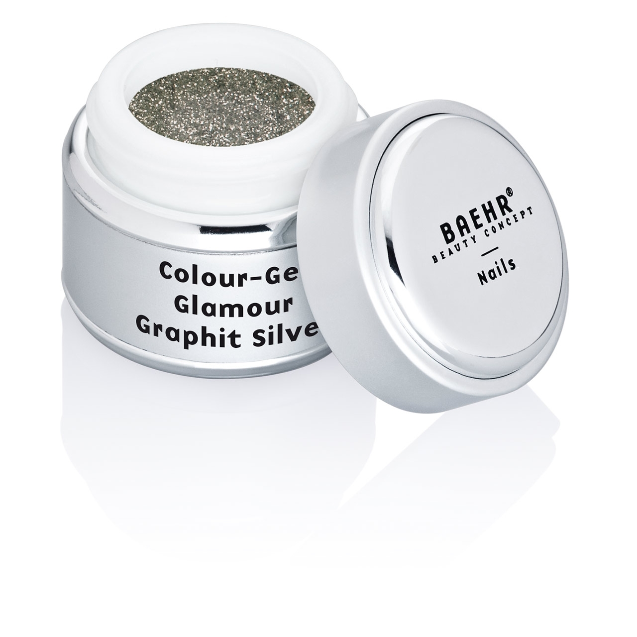 BAEHR BEAUTY CONCEPT - NAILS Colour-Gel Glamour Graphit Silver 5 ml