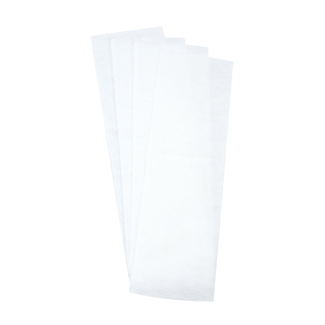 Vliesstreifen Textil 22 x 7 cm mit eingewebten Fäden, 100 Stück