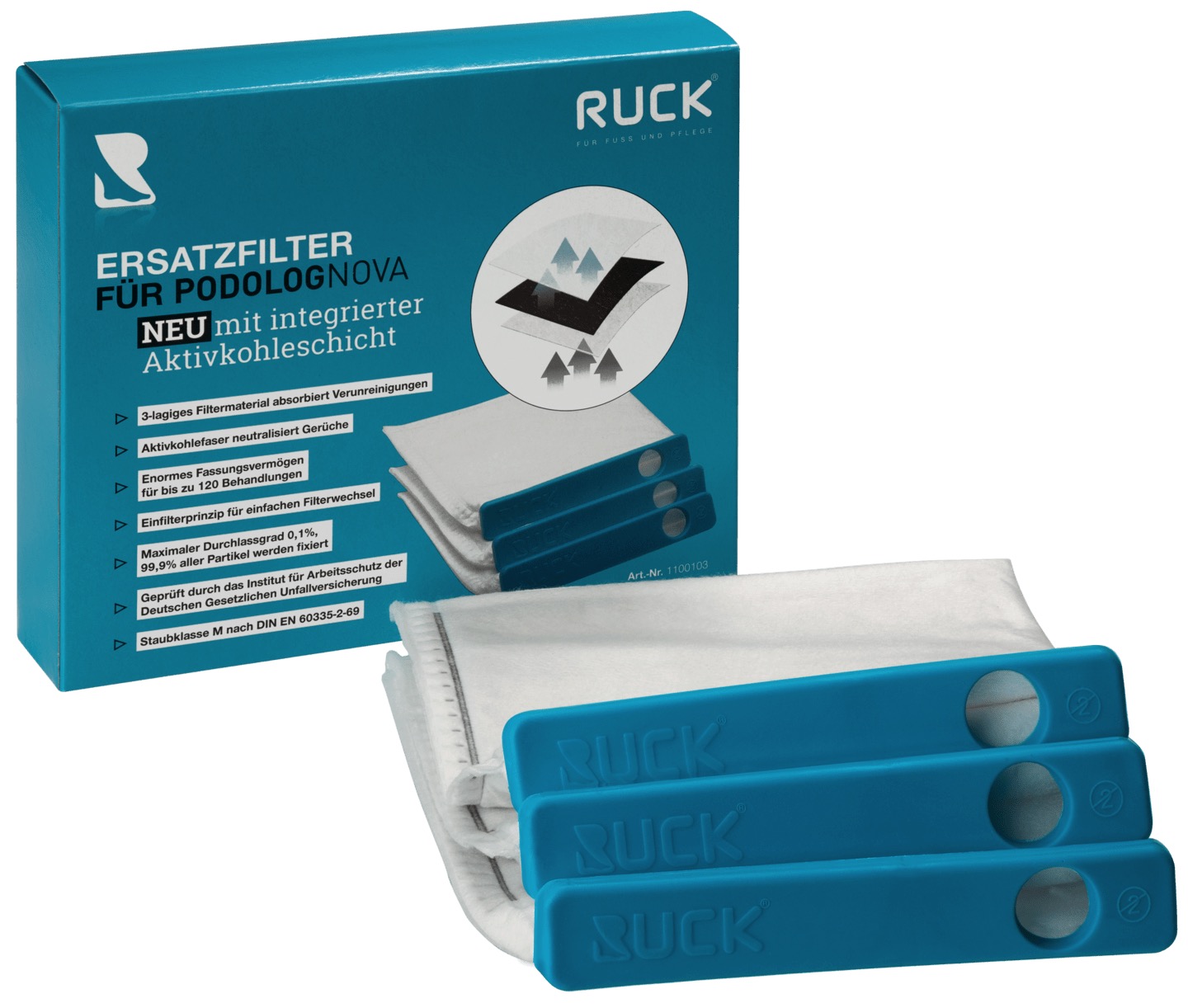 🔷 RUCK Ersatzfilter für PODOLOG NOVA
