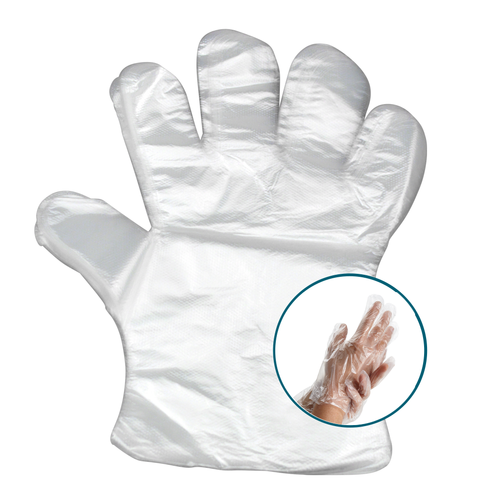 CARE MORE Einweg-Plastik-Schutzhandschuhe à 100 Stück