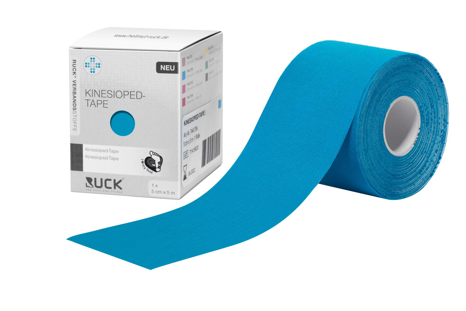 KINESIOPED-Tape 5 cm x 5 m, 1 Rolle blau